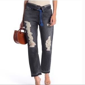 HUDSON Jessi High Waist Distressed Jeans Size 25